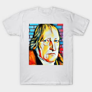 Georg Wilhelm Friedrich Hegel Abstract Portrait | Georg Wilhelm Friedrich Hegel Artwork 4 T-Shirt